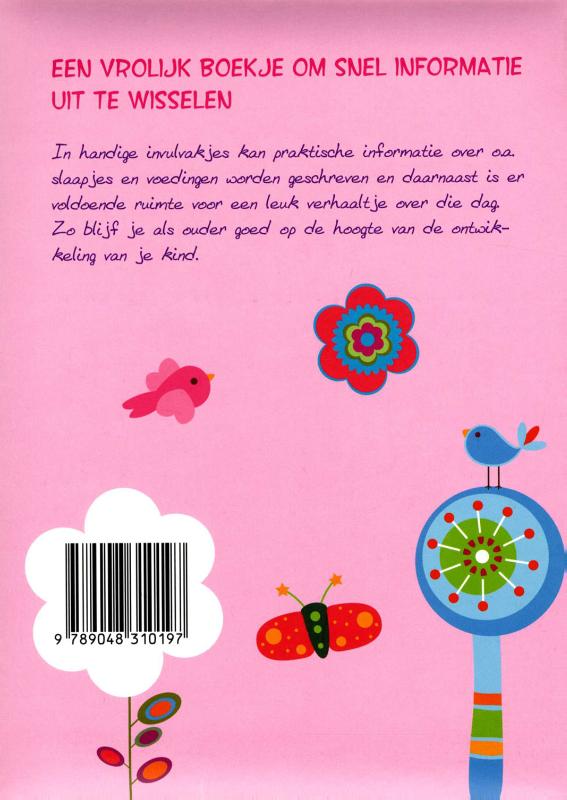 Het crèche- en oppasboek achterkant