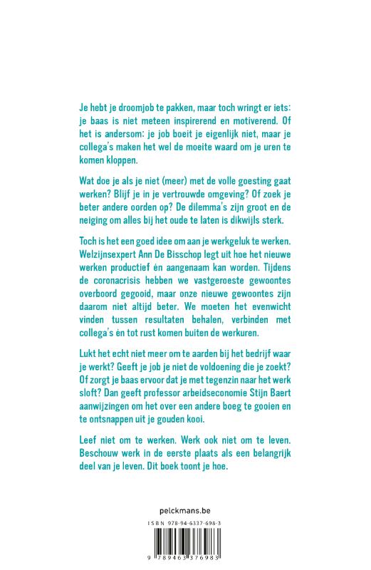 Je werk of je leven?! achterkant