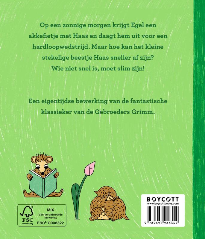 Haas & egel achterkant