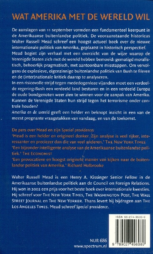 Amerika en de wereld achterkant