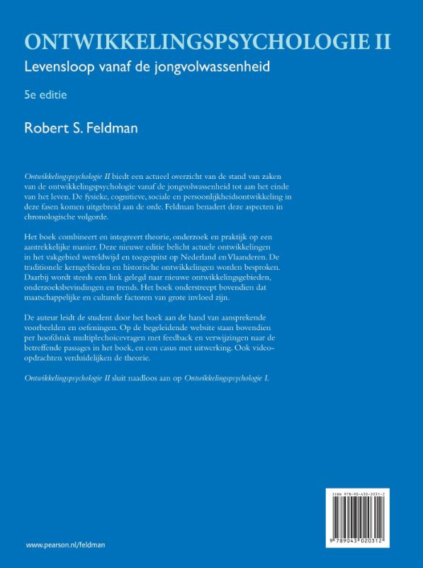Ontwikkelingspsychologie Ontwikkelingspsychologie achterkant