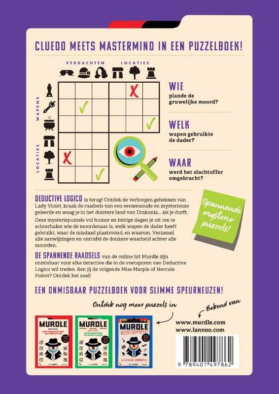 Meer huiveringwekkende moordmysteries voor slimme detectives / Murdle achterkant