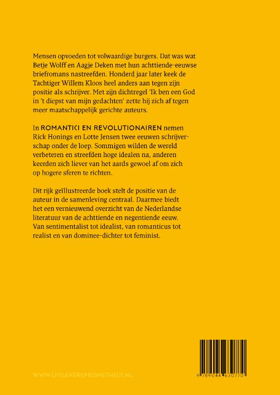 Romantici en revolutionairen Romantici en revolutionairen achterkant