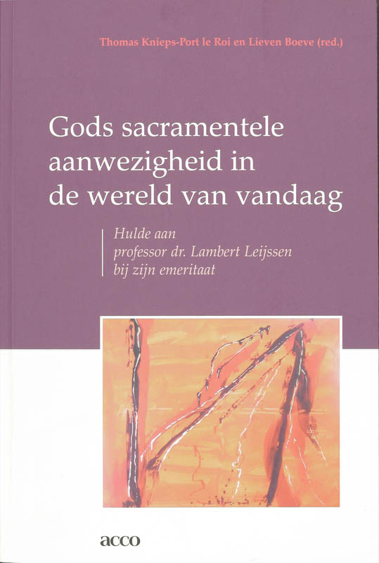boekenbalie_9789033468841_cover Gods sacramentele aanwezigheid in de wereld van vandaag / Nike-reeks / 54