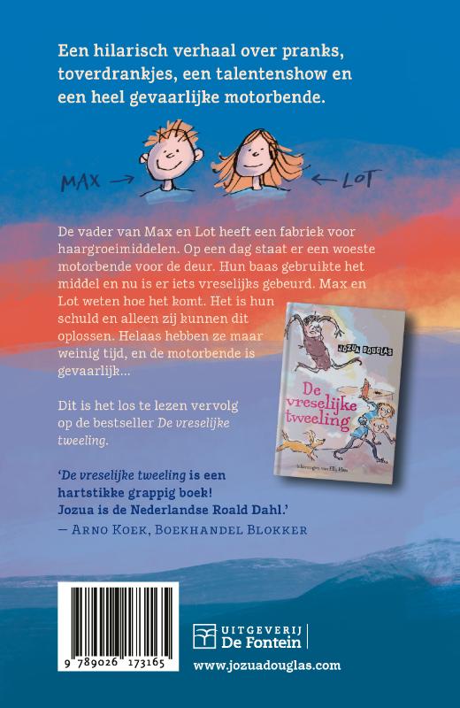 De vreselijke tweeling en de woeste motorbende / De vreselijke tweeling / 2 achterkant