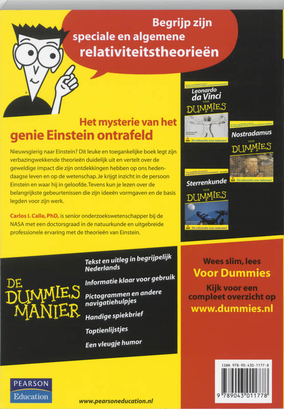 Voor Dummies - Einstein voor Dummies achterkant