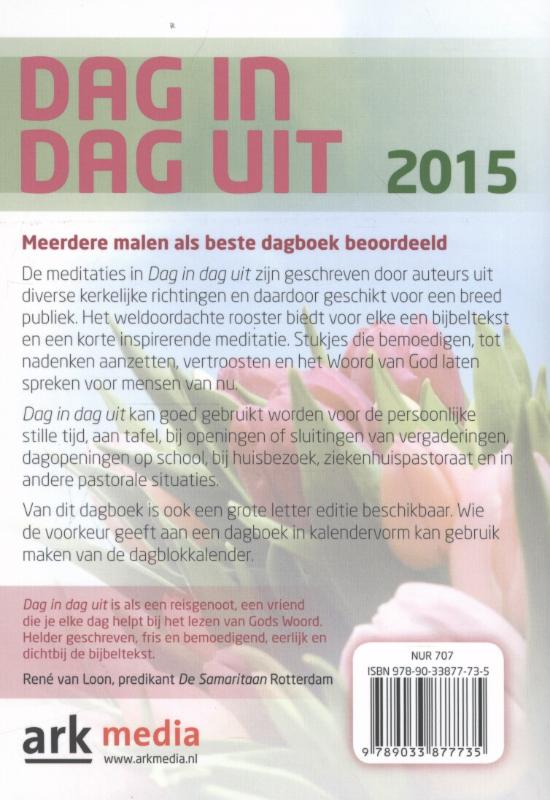 Dag in dag uit 2015 Dag in dag uit 2015 achterkant