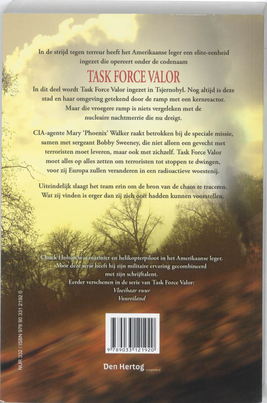 VUUR IN TSJERNOBYL   Task Force Valor 3 VUUR IN TSJERNOBYL     Task Force Valor 3 achterkant