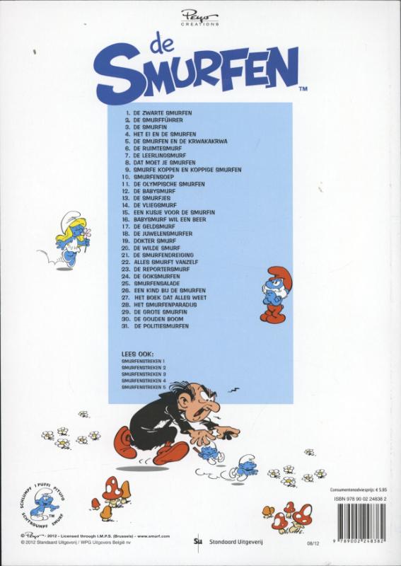 De politiesmurfen / De Smurfen / 31 achterkant
