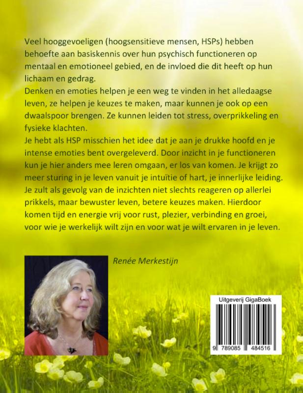 HSP - hulp bij denken en emoties / HSP-hulpgidsen / 2 achterkant