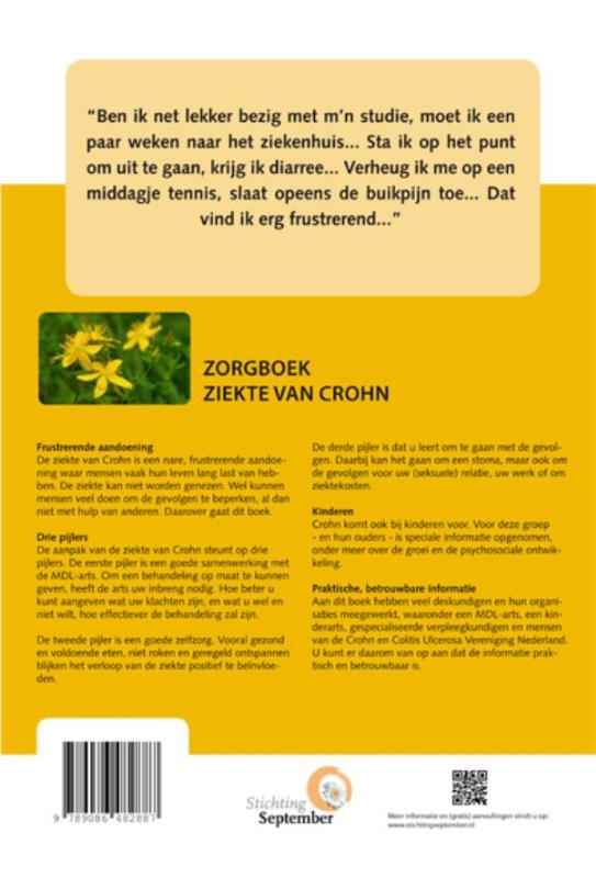 Zorgboek - Ziekte van Crohn achterkant