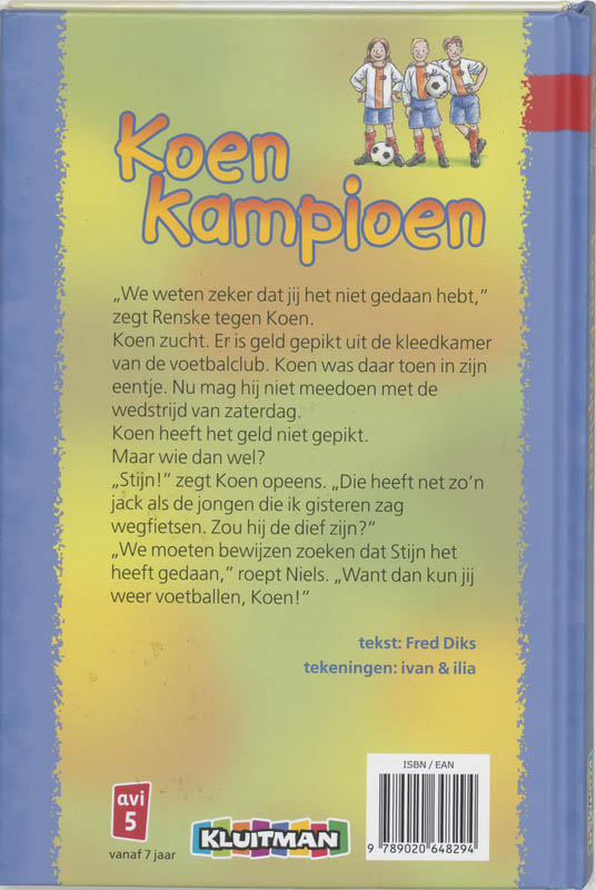 Koen Kampioen / Dyslexie boeken achterkant