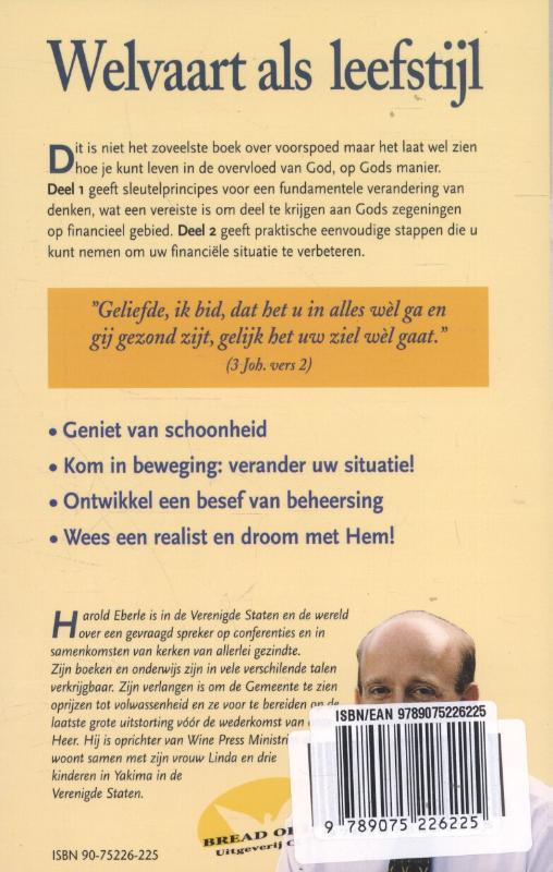 Welvaart als leefstijl achterkant