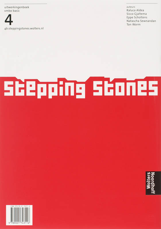 Stepping Stones / Vmbo Basic 4 / Deel Uitwerkingenboek achterkant