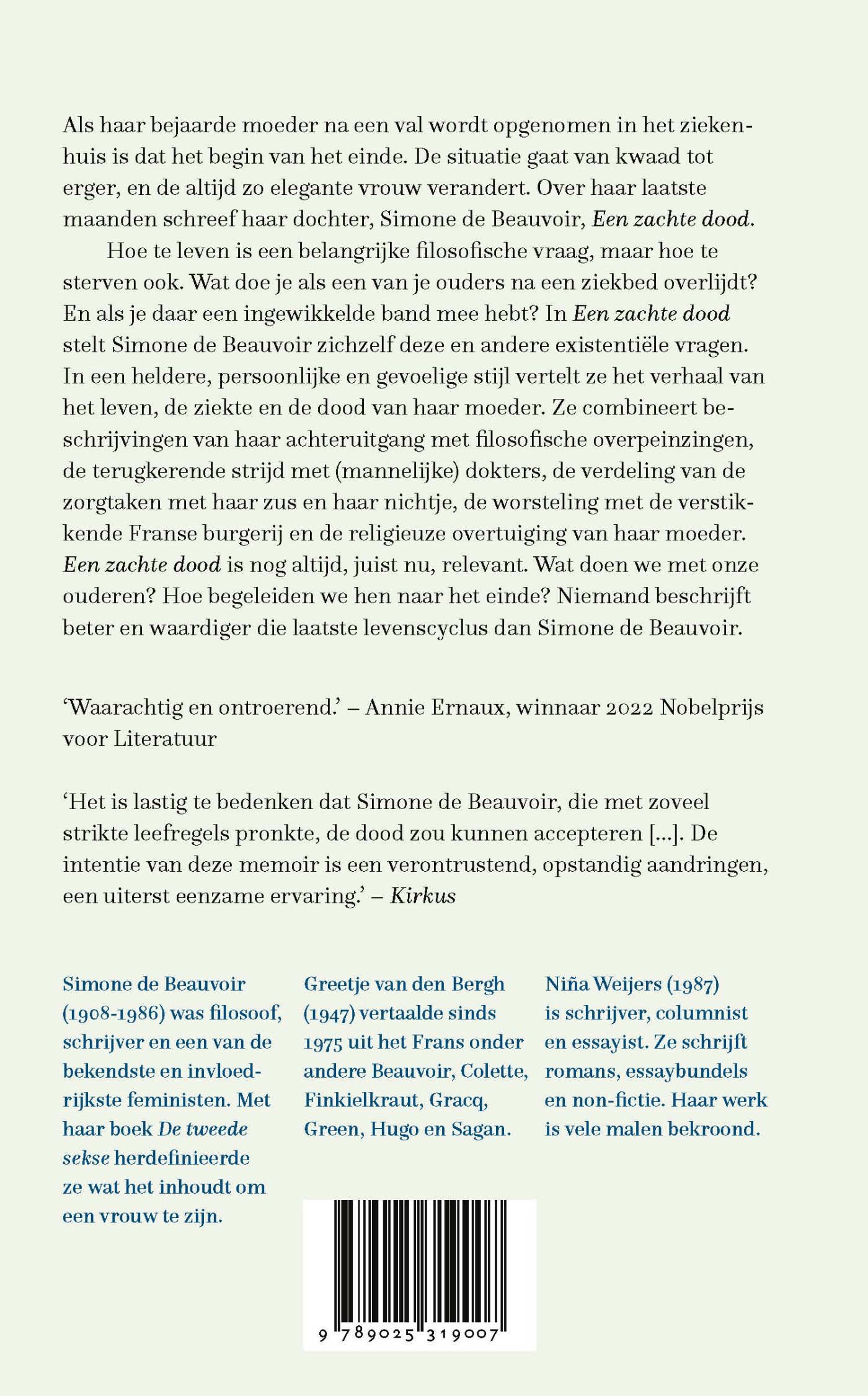 Een zachte dood achterkant