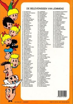 De grote puzzel / De belevenissen van Jommeke / 149 achterkant