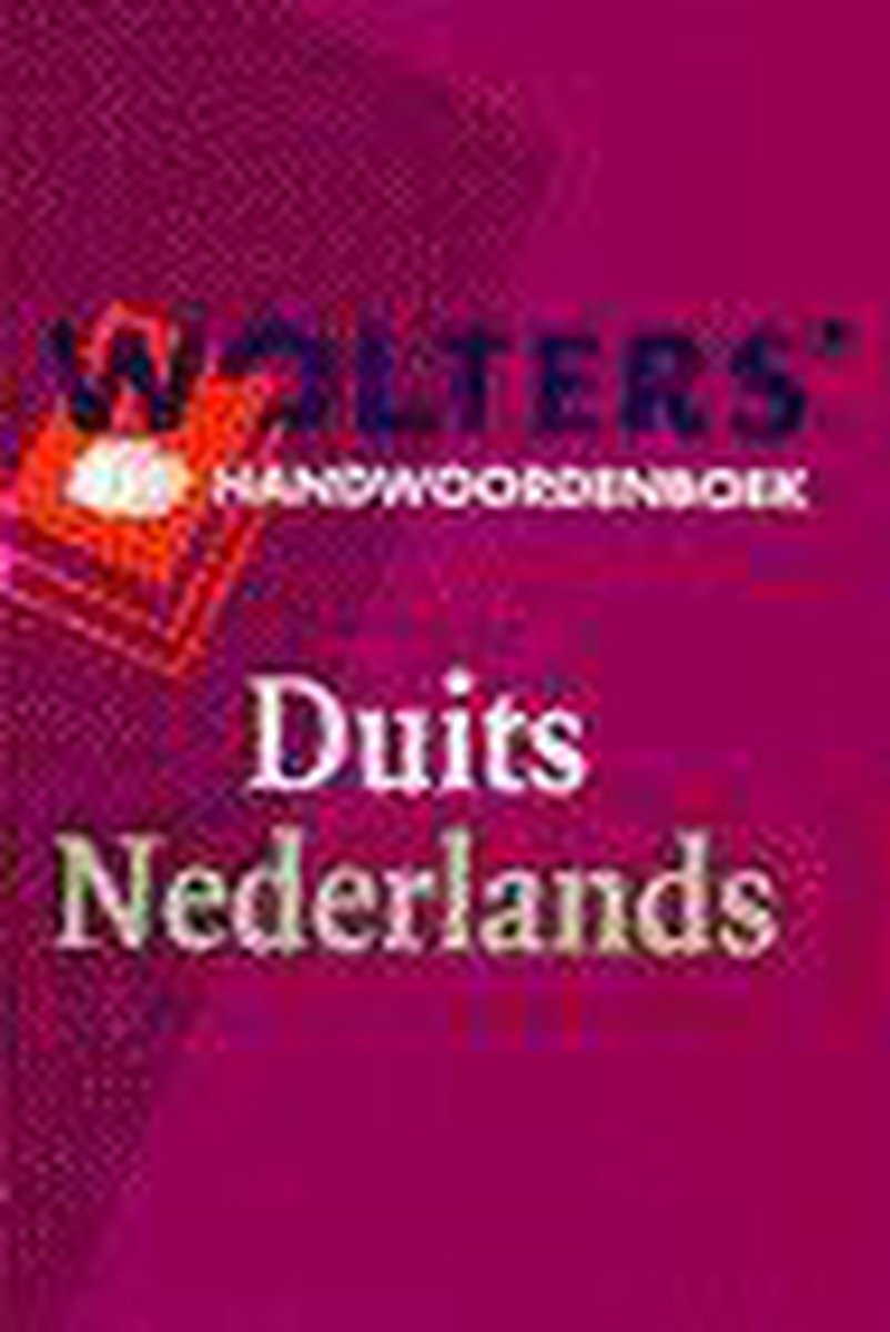 boekenbalie_9789066486102_cover Wolters' handwoordenboek Duits-Nederlands / Wolters' handwoordenboeken