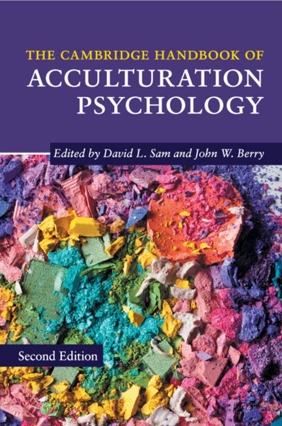 Cambridge Handbooks In Psychology-The Cambridge Handbook Of Acculturation Psychology