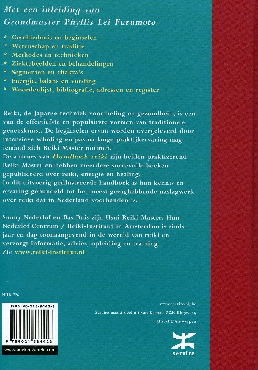 Handboek Reiki achterkant