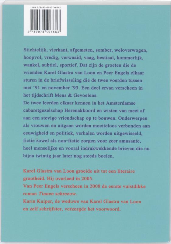 Tussen Glas En Engels achterkant