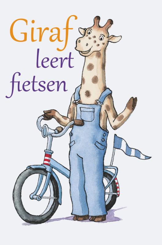 Giraf 3 - Giraf leert fietsen achterkant