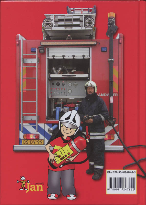 Mijn vriend de brandweerman achterkant