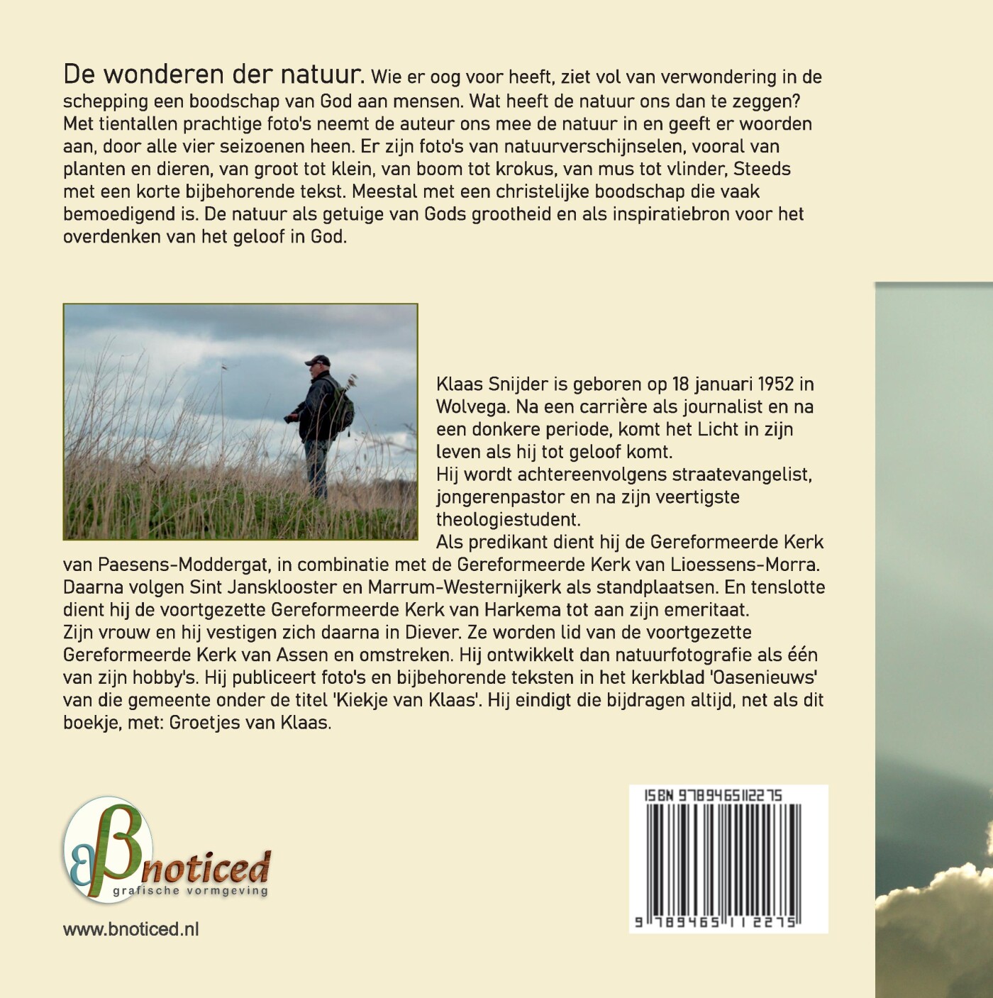 De natuur spreekt De natuur spreekt achterkant