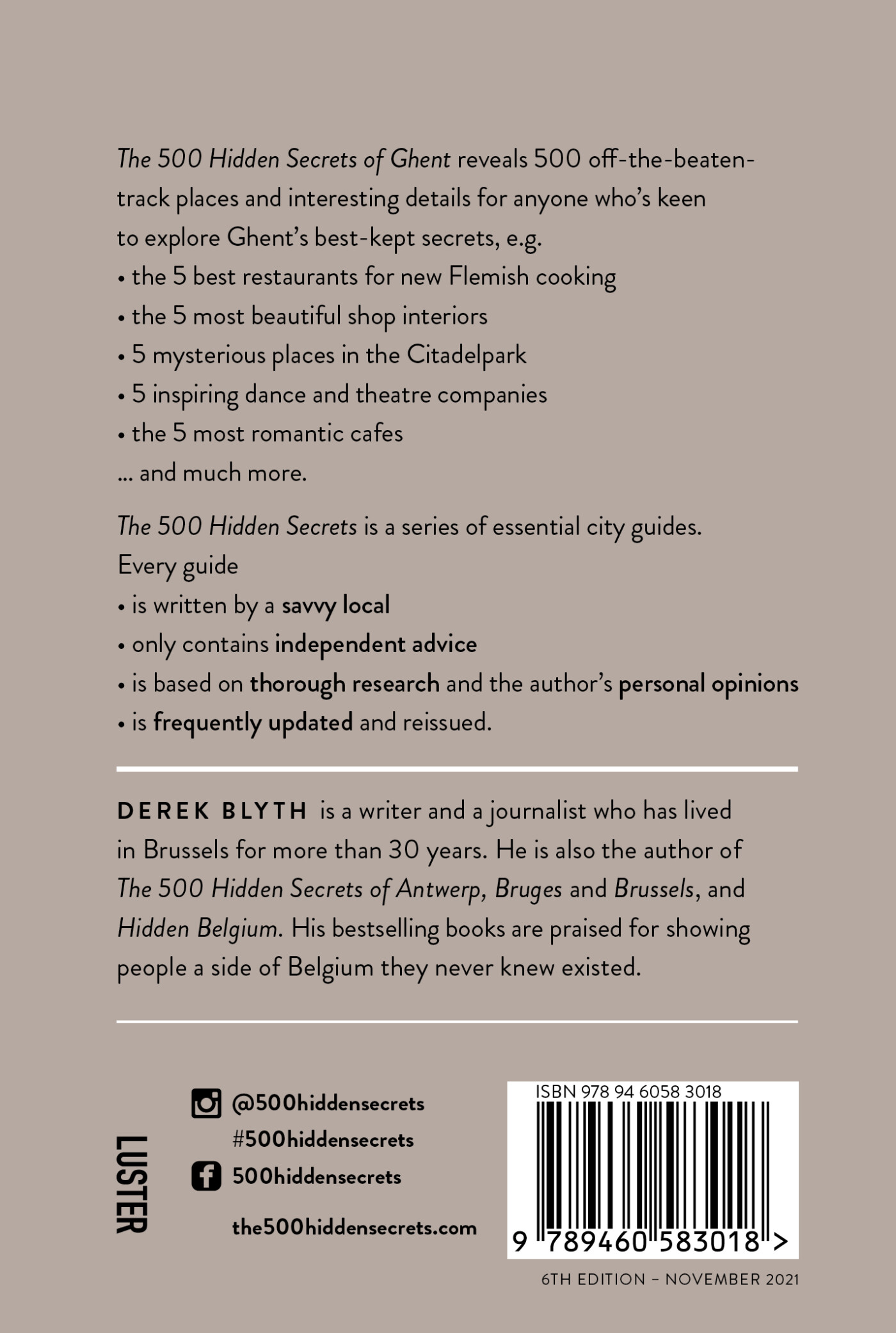 The 500 Hidden Secrets of Ghent / The 500 Hidden Secrets achterkant