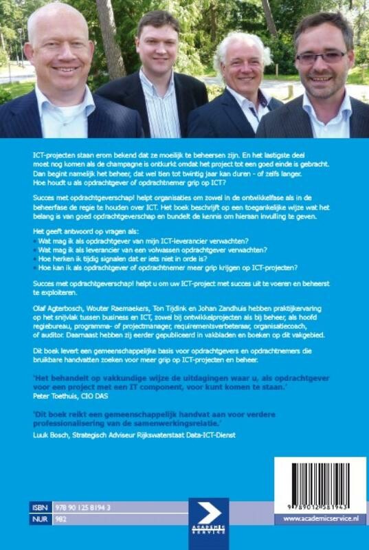 Succes met opdrachtgeverschap! achterkant