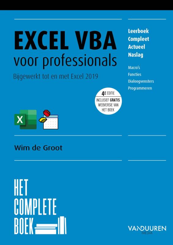 Het Complete Boek Excel VBA 4e editie / Het complete boek