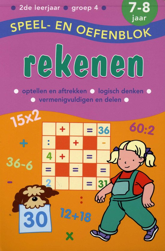 Speel en Oefenblok 7 tot 8 Jaar Rekenen