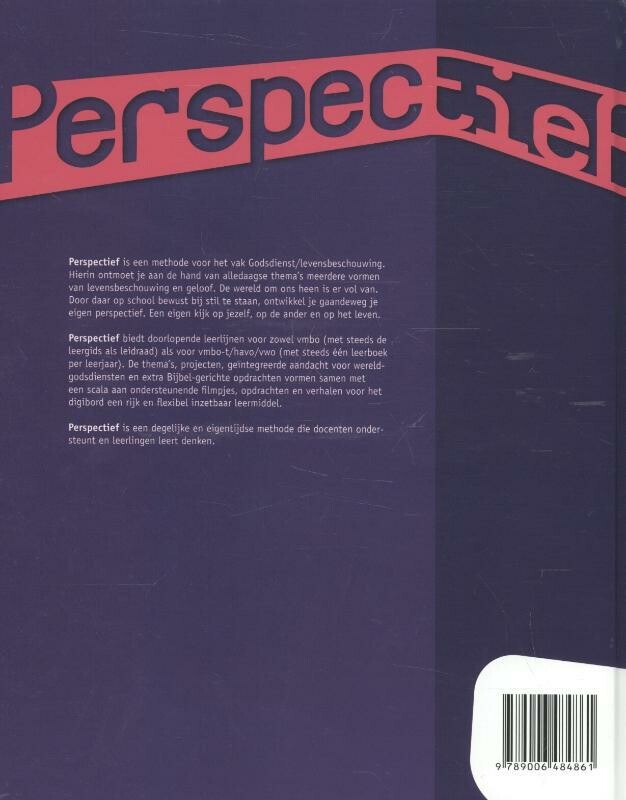 Deel 3/4; Vmbo bovenbouw / Perspectief Leeropdrachtenboek Deel 3/4, Vmbo bovenbouw / Leeropdrachtenboek achterkant