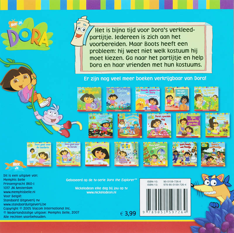 Dora's verkleedpartijtje / Dora achterkant