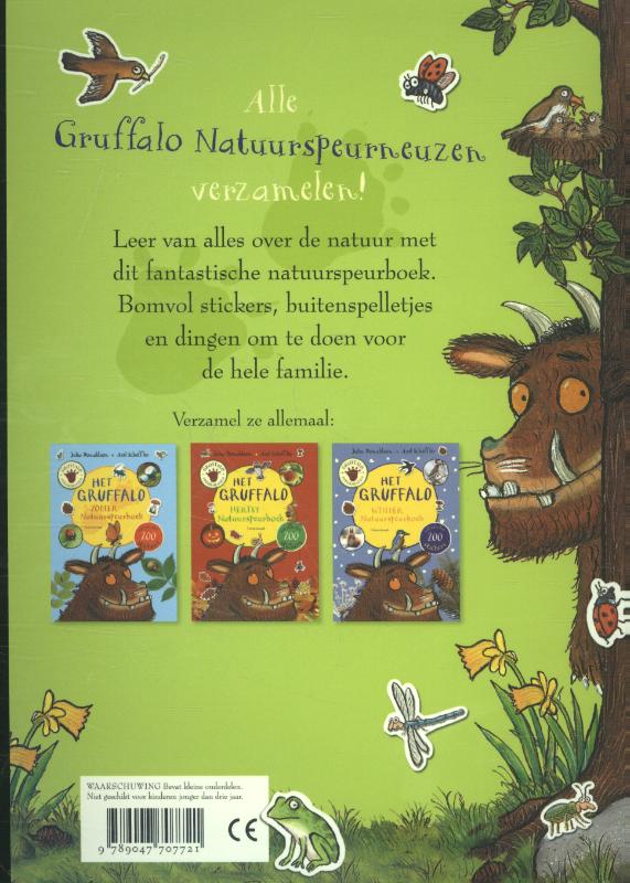 Het Gruffalo lente natuurspeurboek achterkant