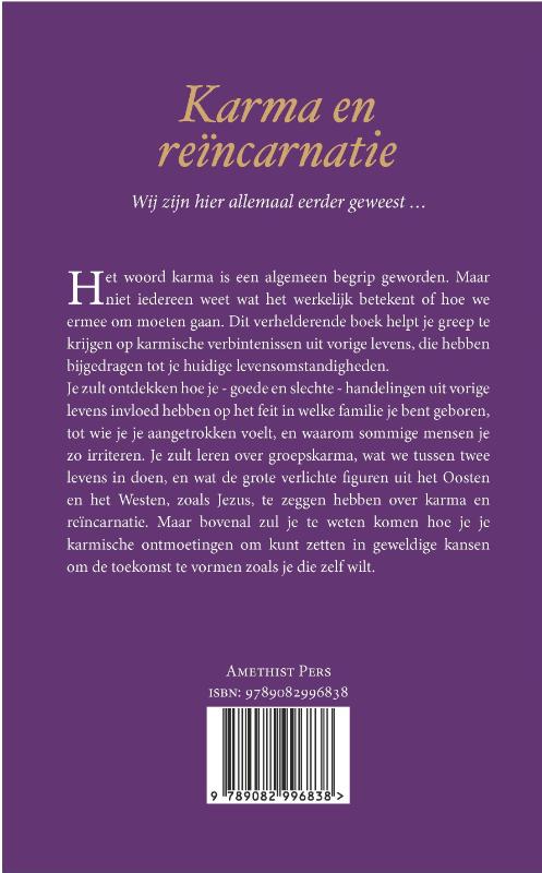 Karma en reïncarnatie achterkant