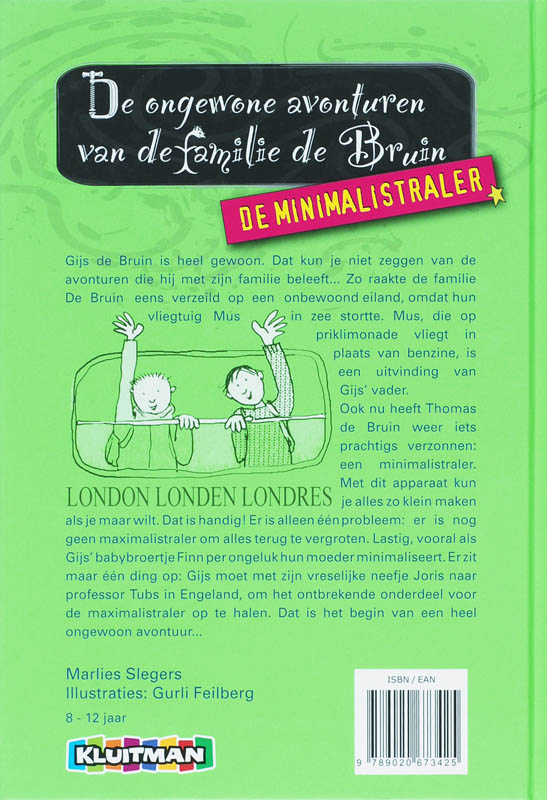 De Minimalistraler / De ongewone avonturen van de familie De Bruin achterkant