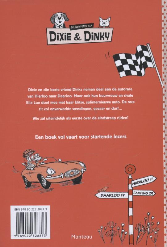 De grote race / De avonturen van Dixie & Dinky De grote race / De avonturen van Dixie & Dinky achterkant