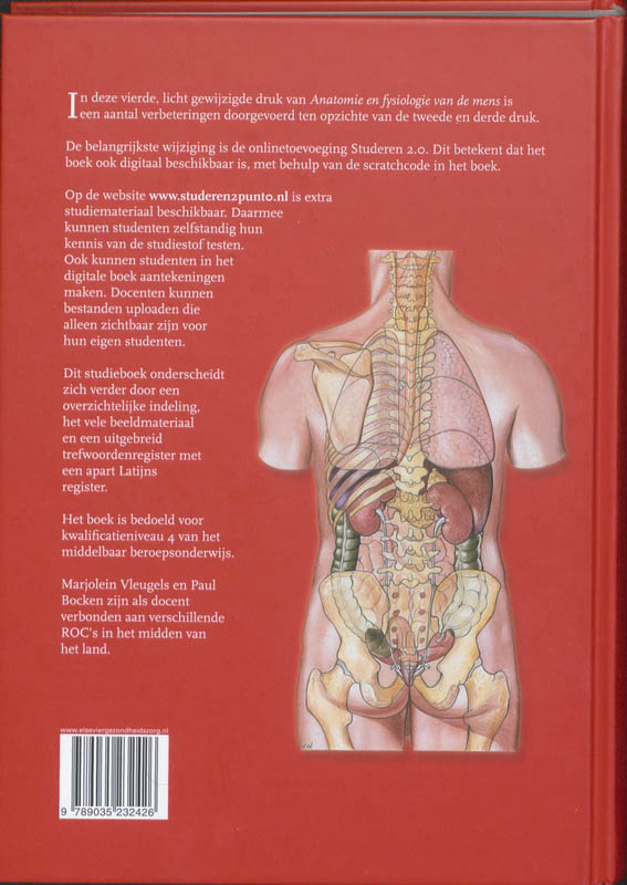 Anatomie en fysiologie van de mens / Kwalificatieniveau 4 / Elsevier gezondheidszorg Anatomie en fysiologie van de mens / Kwalificatieniveau 4 / Elsevier gezondheidszorg achterkant