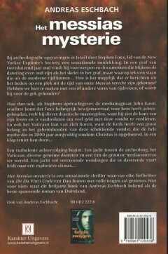Het Messias-mysterie achterkant
