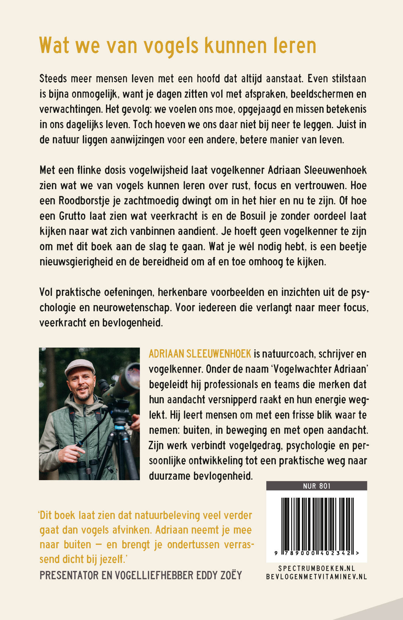 Bevlogen met vitamine V achterkant