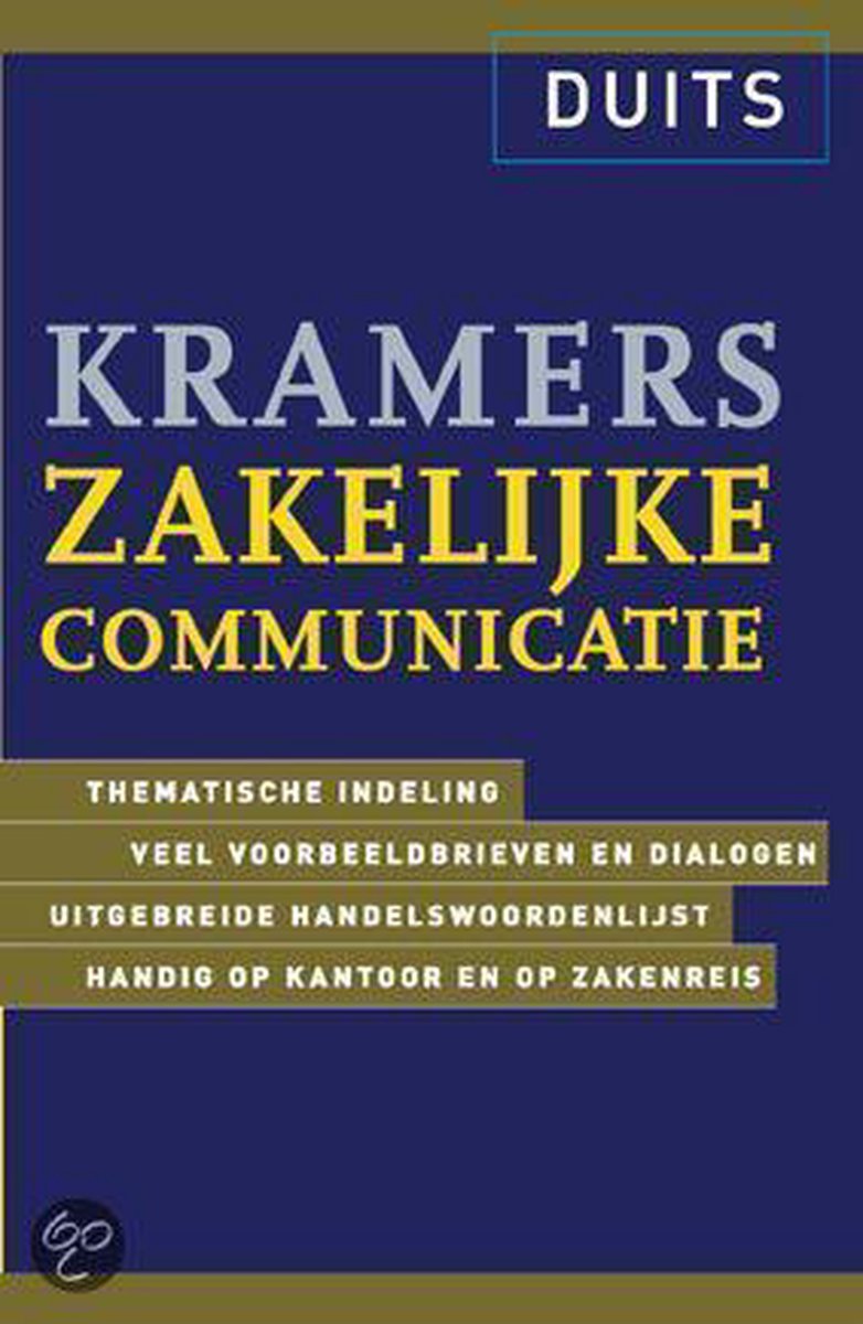 Kramers Zakelijke Communicatie Duits