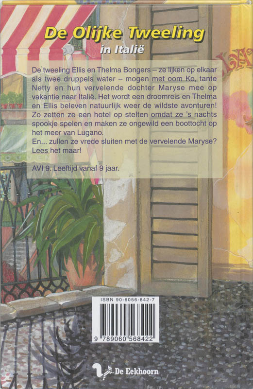 De olijke tweeling in Italie / De olijke tweeling De olijke tweeling in Italie / De olijke tweeling achterkant
