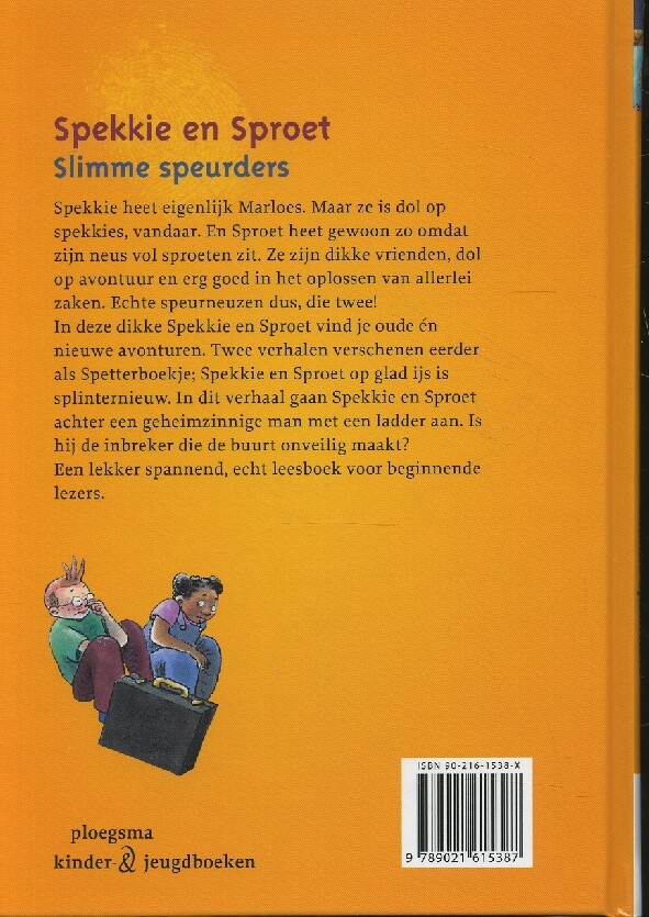 Slimme speurders / Spekkie en Sproet achterkant