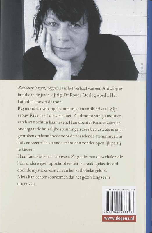 Zeewater is zout, zeggen ze achterkant