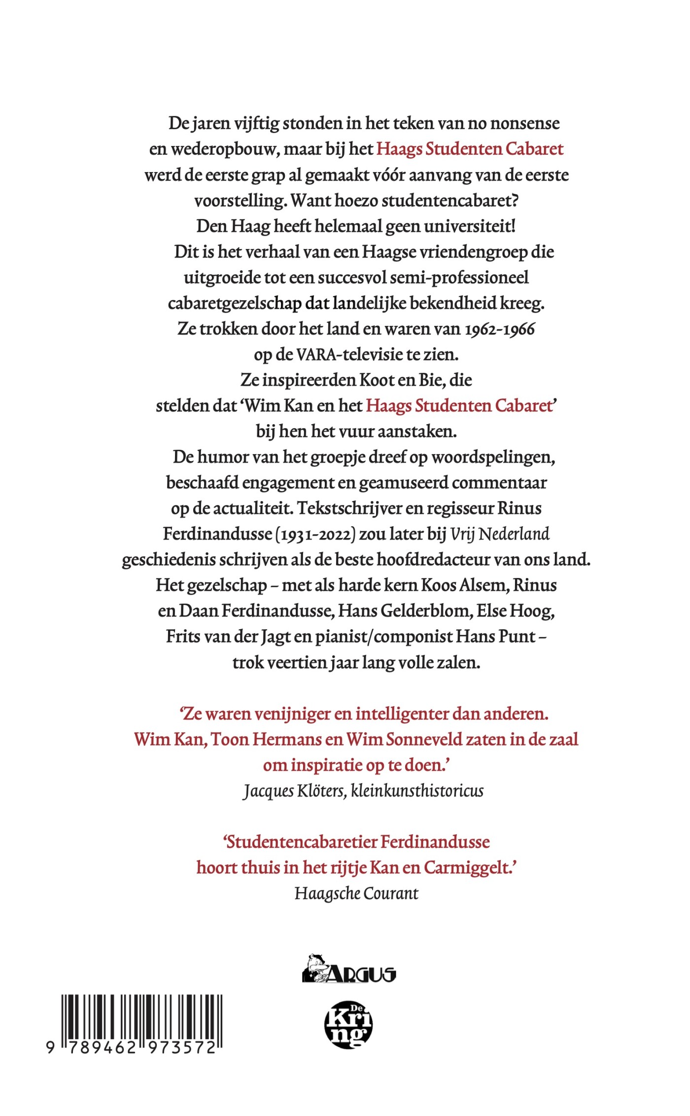 Nooit meer zo gelachen achterkant