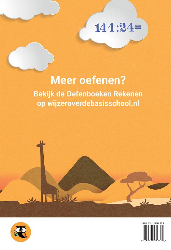 Het grote vakantieboek rekenen - Van groep 4 naar groep 5 / wijzeroverdebasisschool.nl achterkant