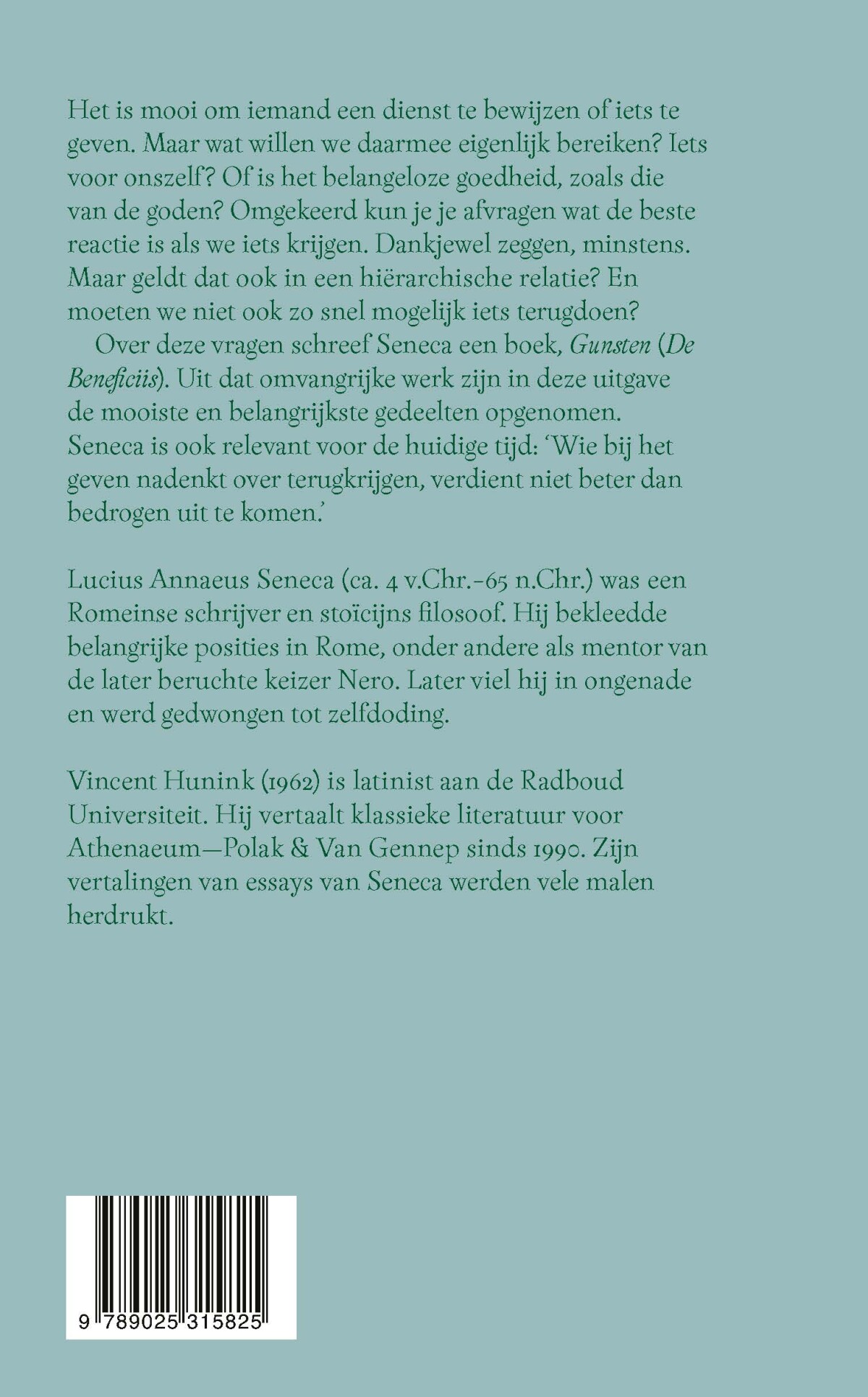 De kunst van het geven achterkant