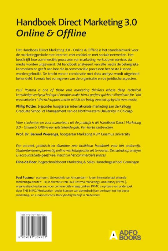 Handboek Direct Marketing 3.0 Handboek Direct Marketing 3.0 achterkant