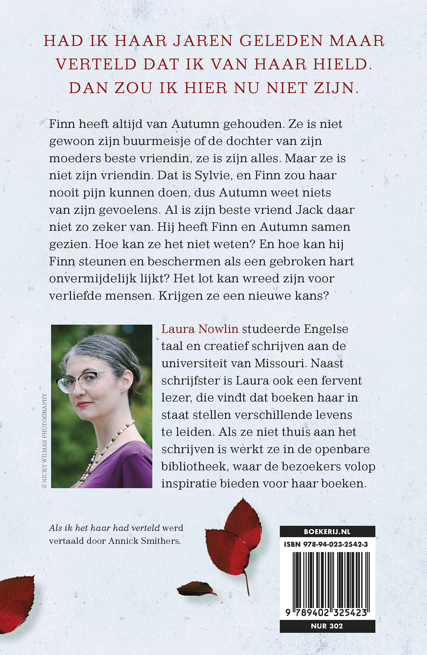 Als ik het haar had verteld / If he had been with me / 2 achterkant