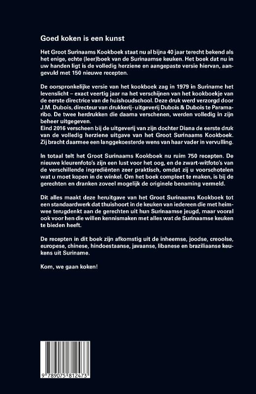 Groot Surinaams kookboek achterkant